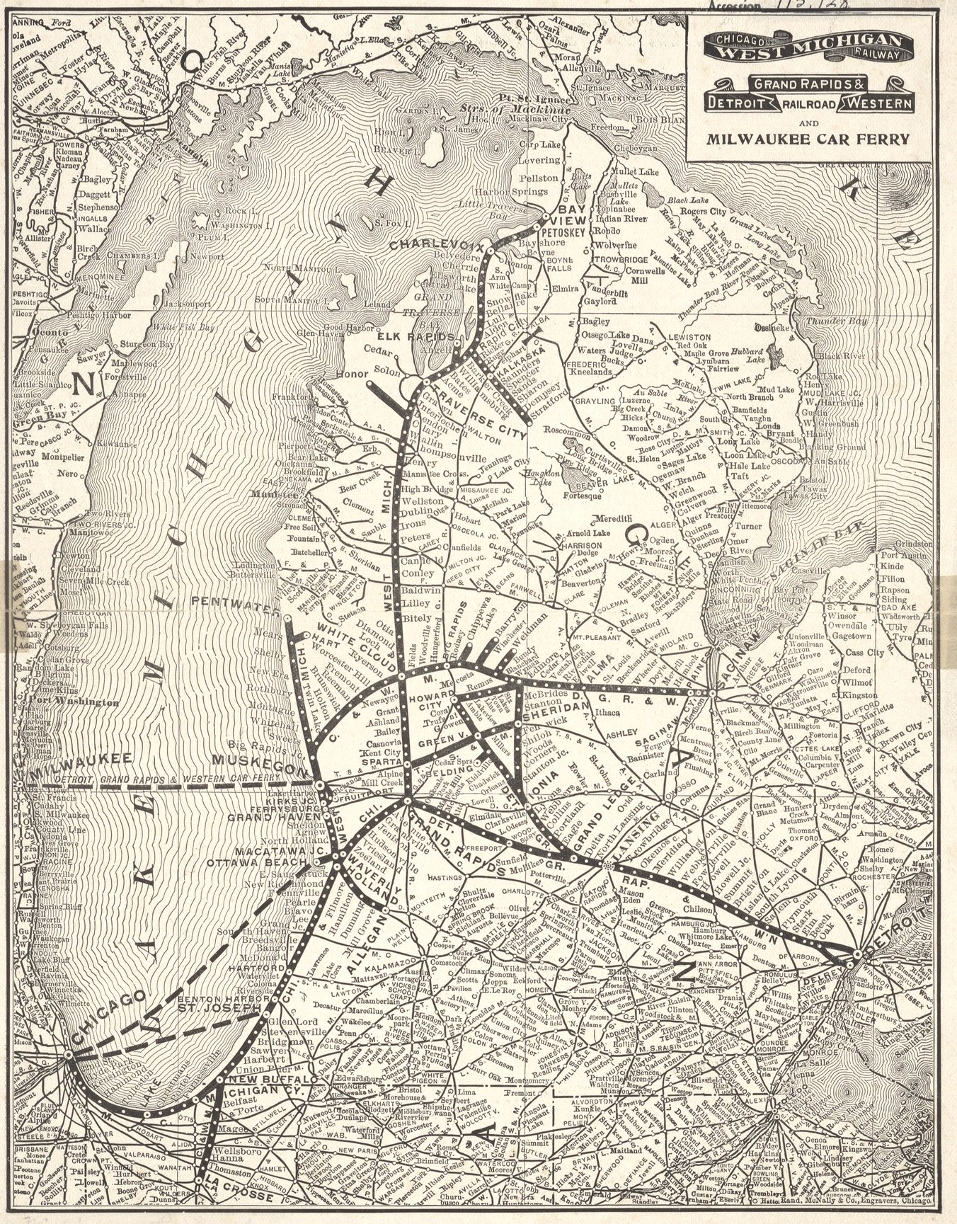 DGR&W - C&WM Railroad Map